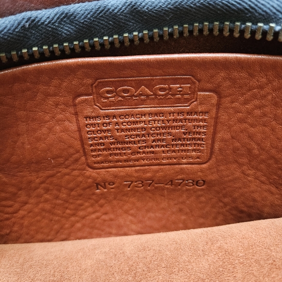 Vintage 1970s Coach Bonnie Cashin Watermelon Leather Tote - Picture 7 of 8